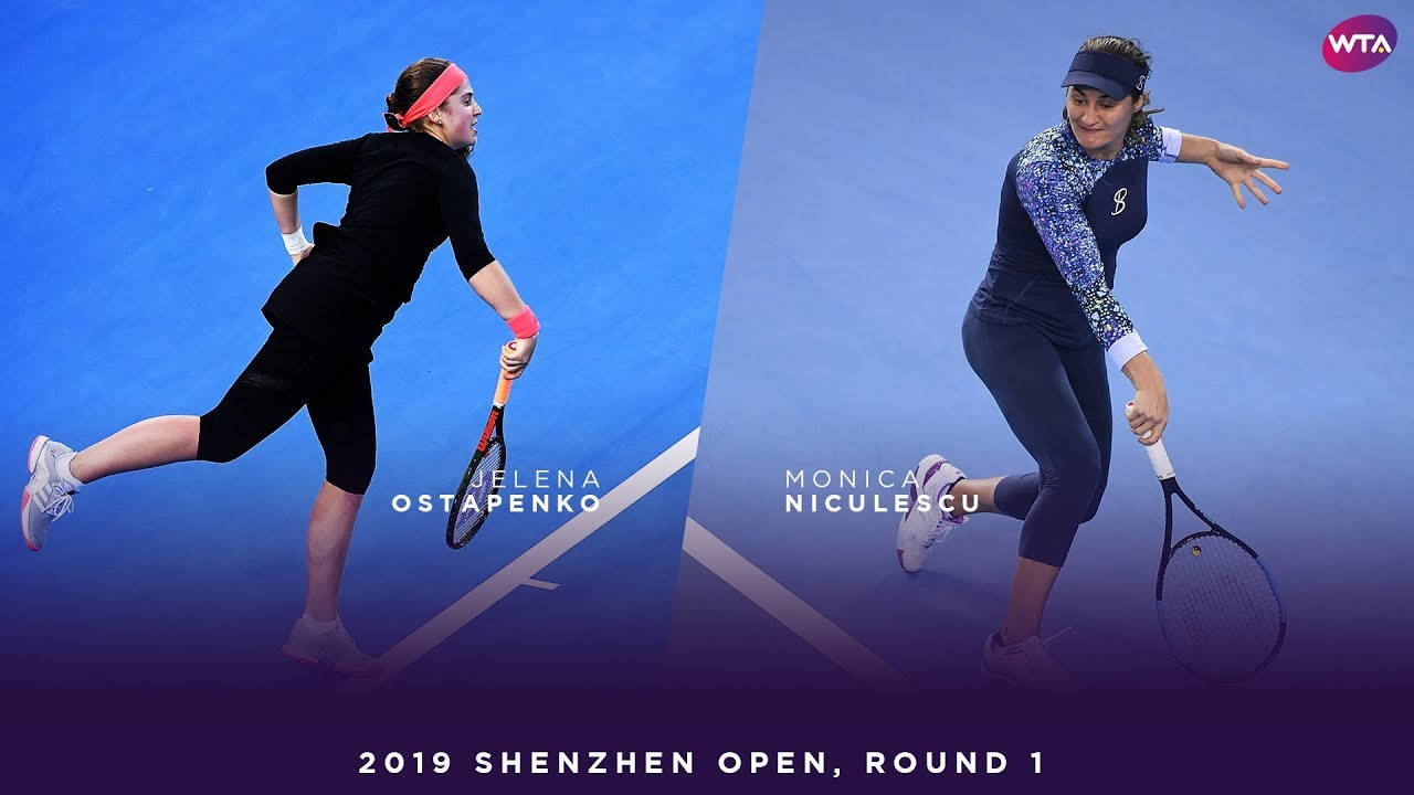 Monica Niculescu Jelena Ostapenko Side-by-side Wallpaper