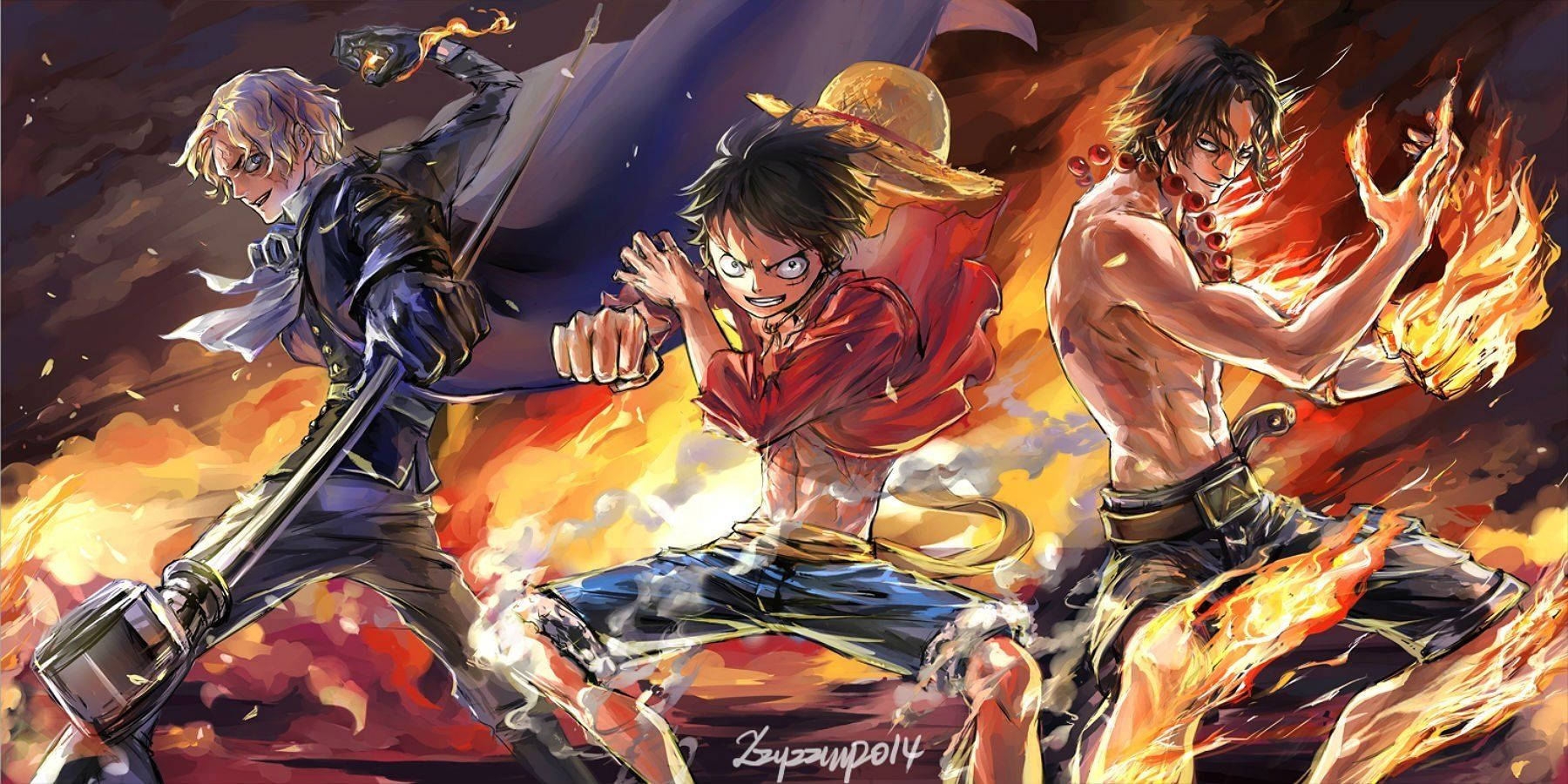 Monkey D. Luffy Dope Cartoon Wallpaper