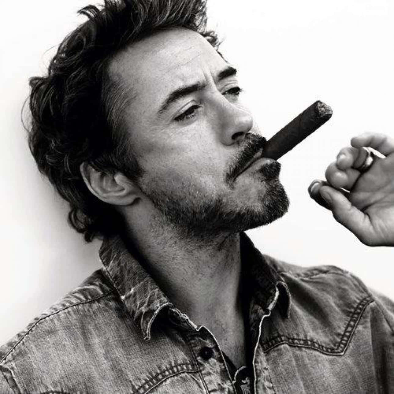 Monochrome Robert Downey White Man Wallpaper