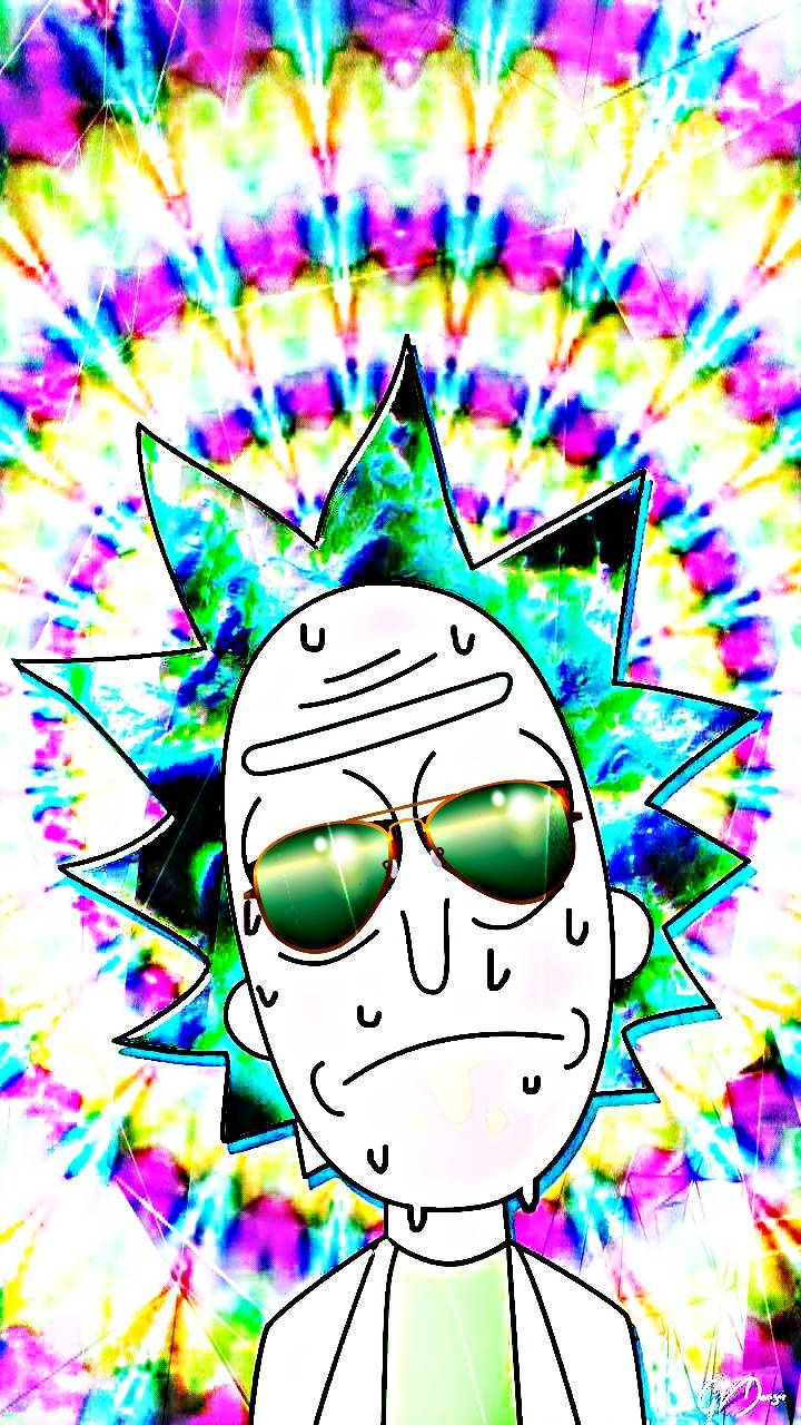 Morty Kaleidoscope Trippy Aesthetic Wallpaper