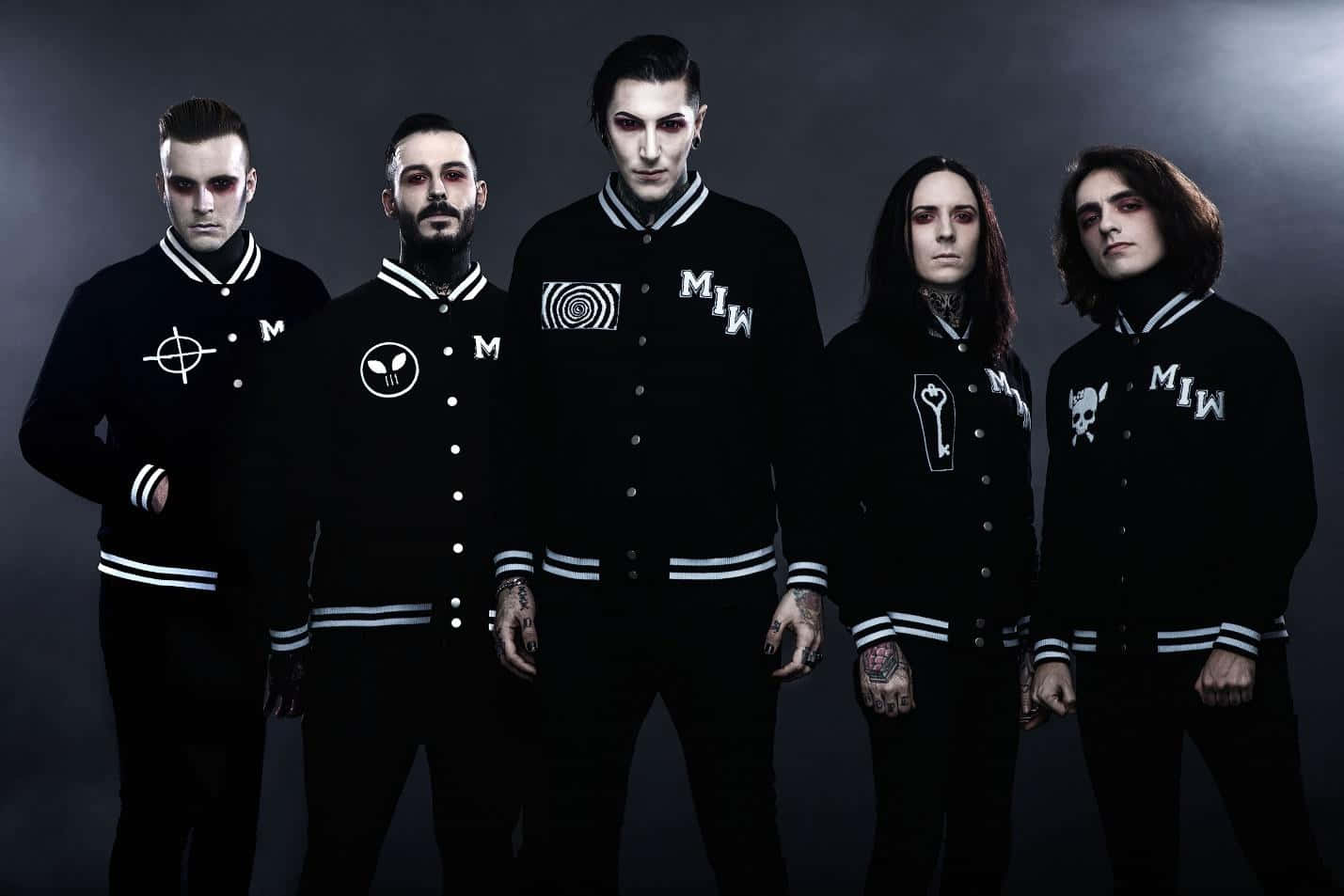 Motionless In White Band Portrait Wallpaper