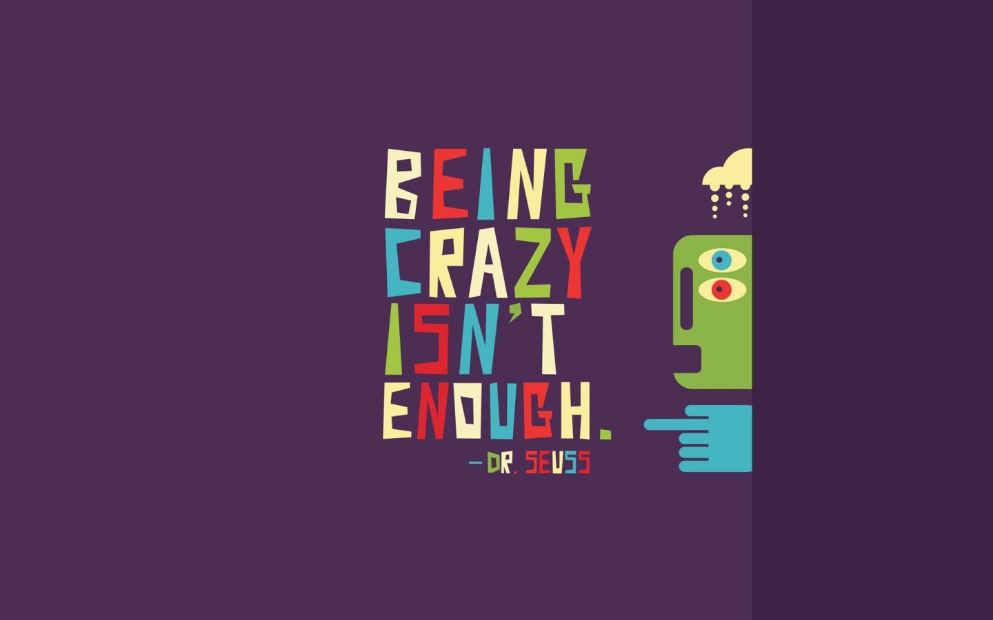 Motivation Macbook Crazy Purple Dr Seuss Wallpaper