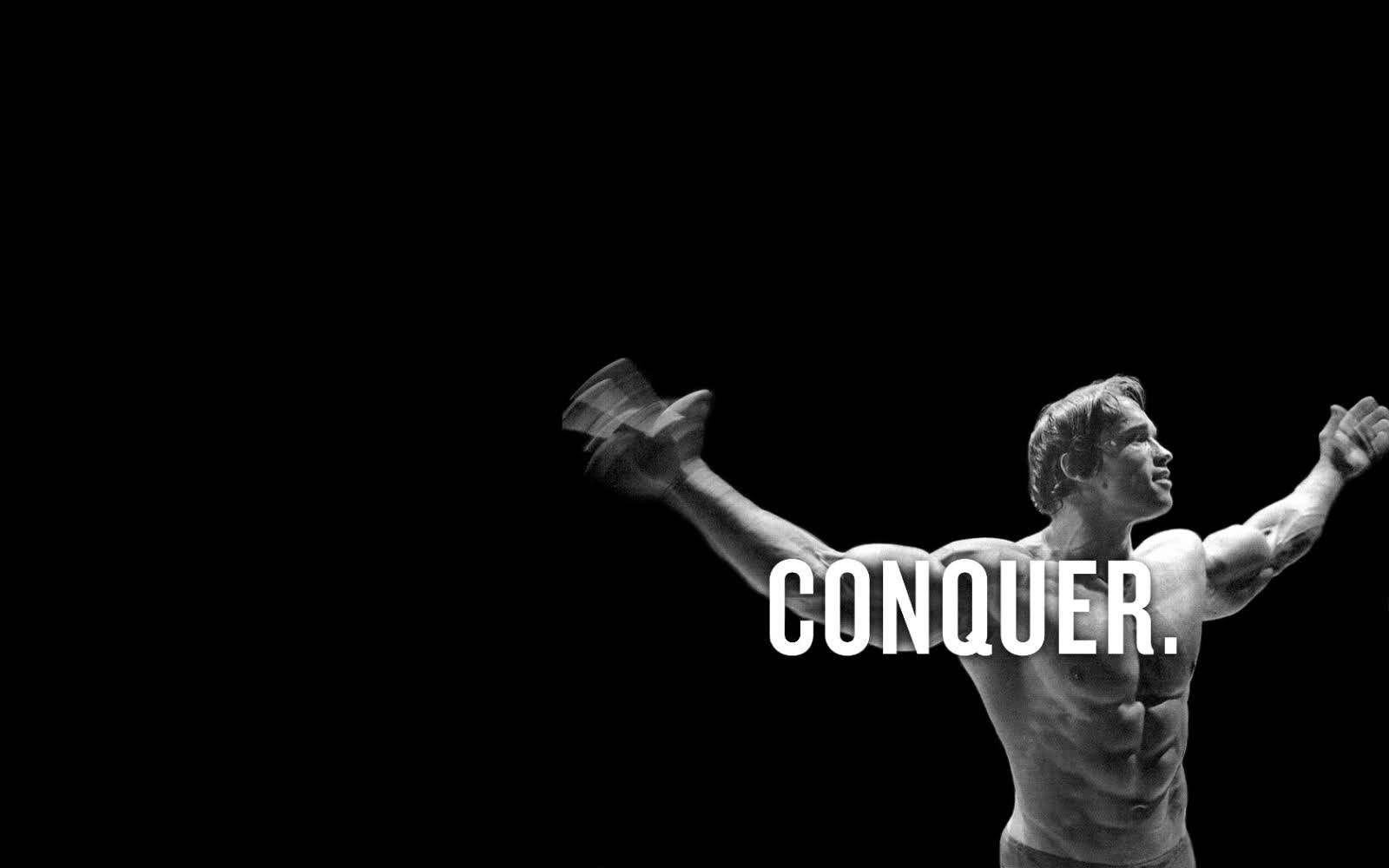 Motivational Workout Conquer Wallpaper