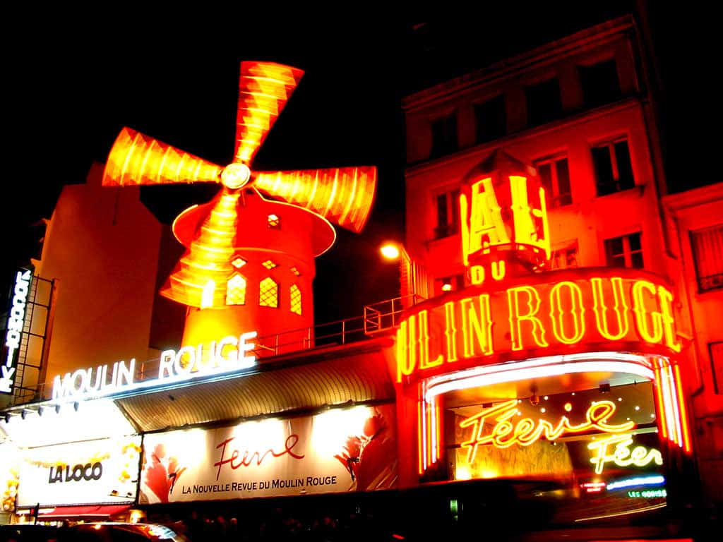 Moulin Rouge Nighttime Glow Wallpaper