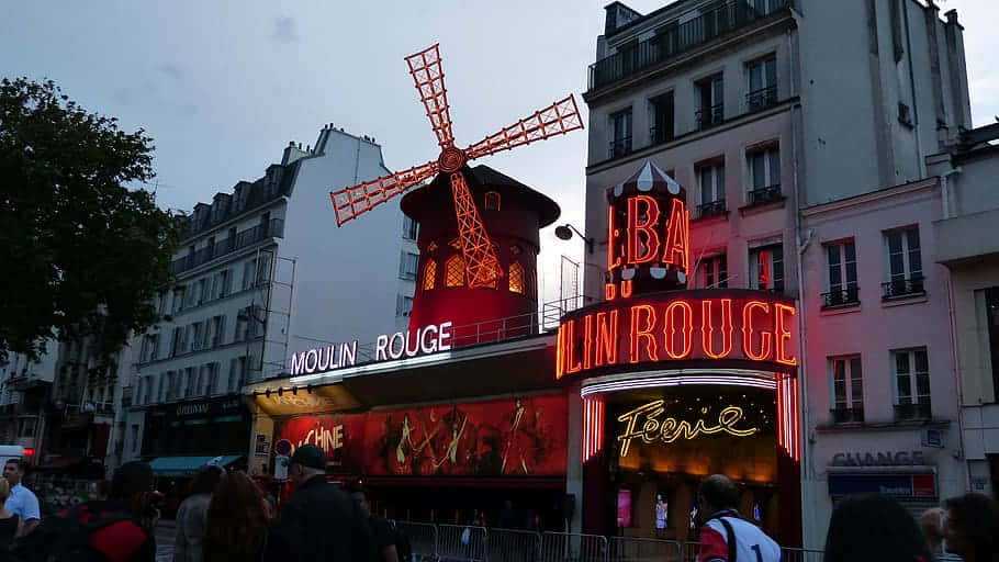 Moulin Rouge Paris Dusk Wallpaper