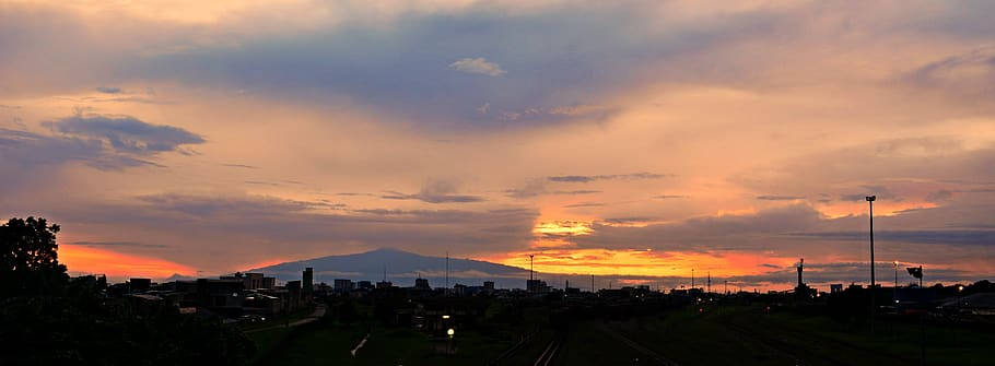 Mount Cameroon Volcano During Sunset Wallpaper