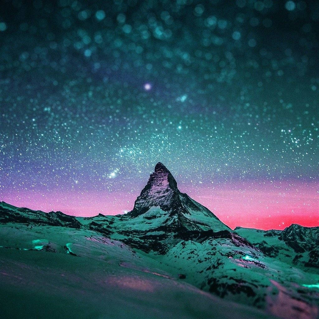 Mountain Peak Winter Ipad Wallpaper