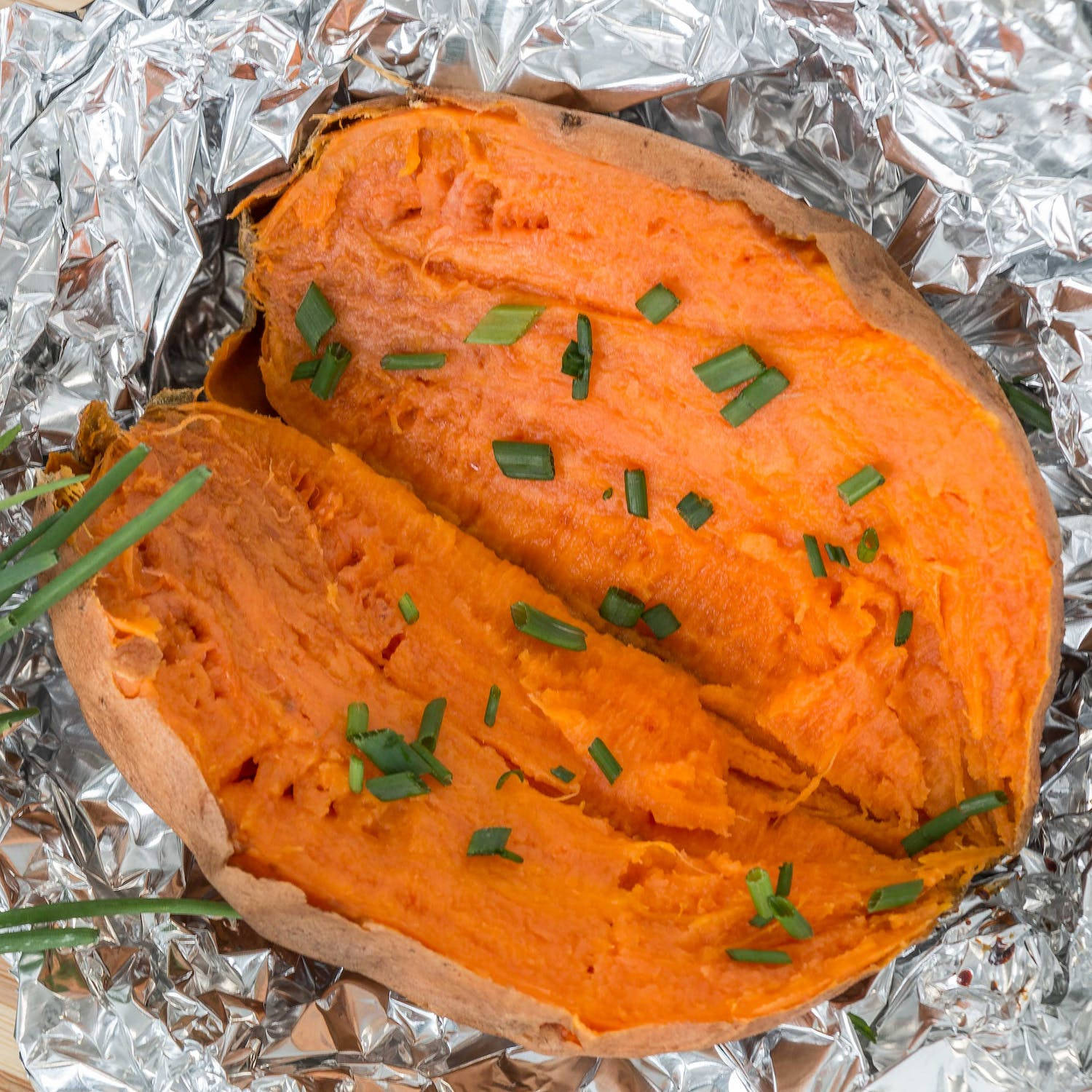 Mouthwatering Baked Sweet Potato Wallpaper