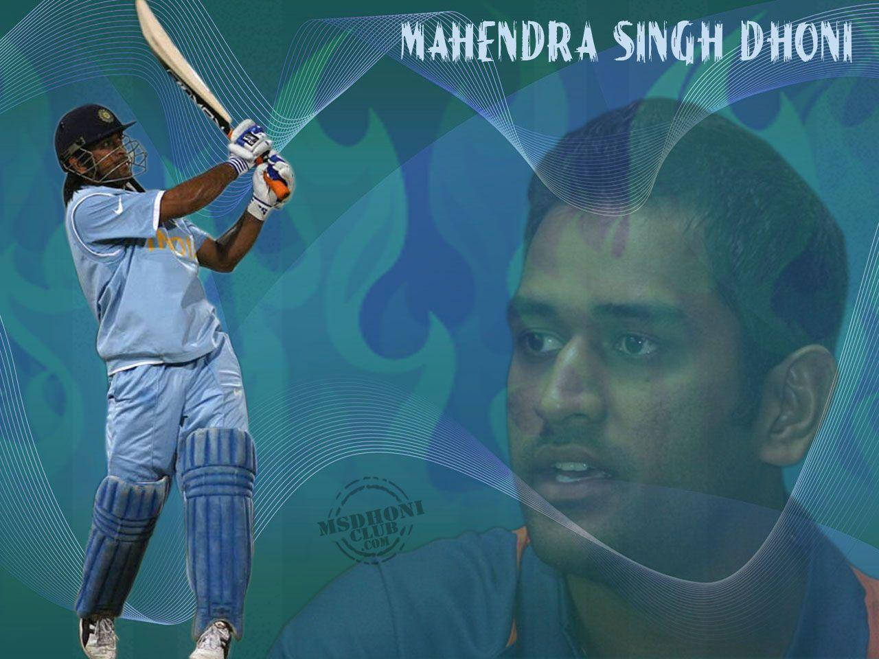 Ms Dhoni Indian Team Captain Wallpaper