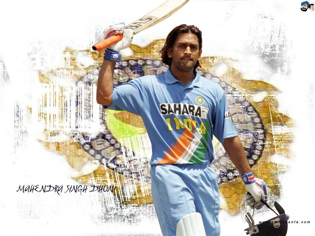 Ms Dhoni Sahara India Cricket Team Wallpaper