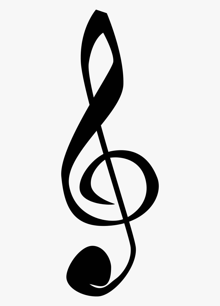 Music Symbols Black Treble Clef Wallpaper