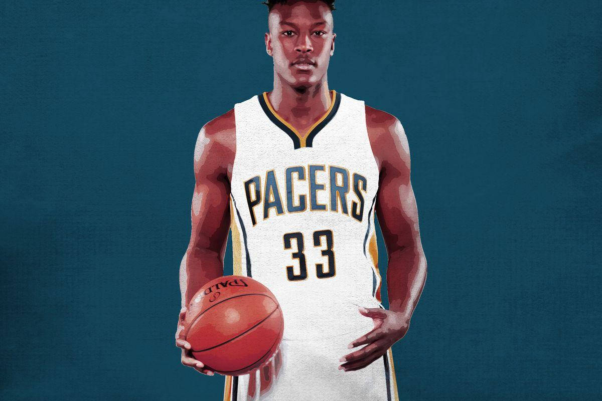 Myles Turner Pacers Art Wallpaper