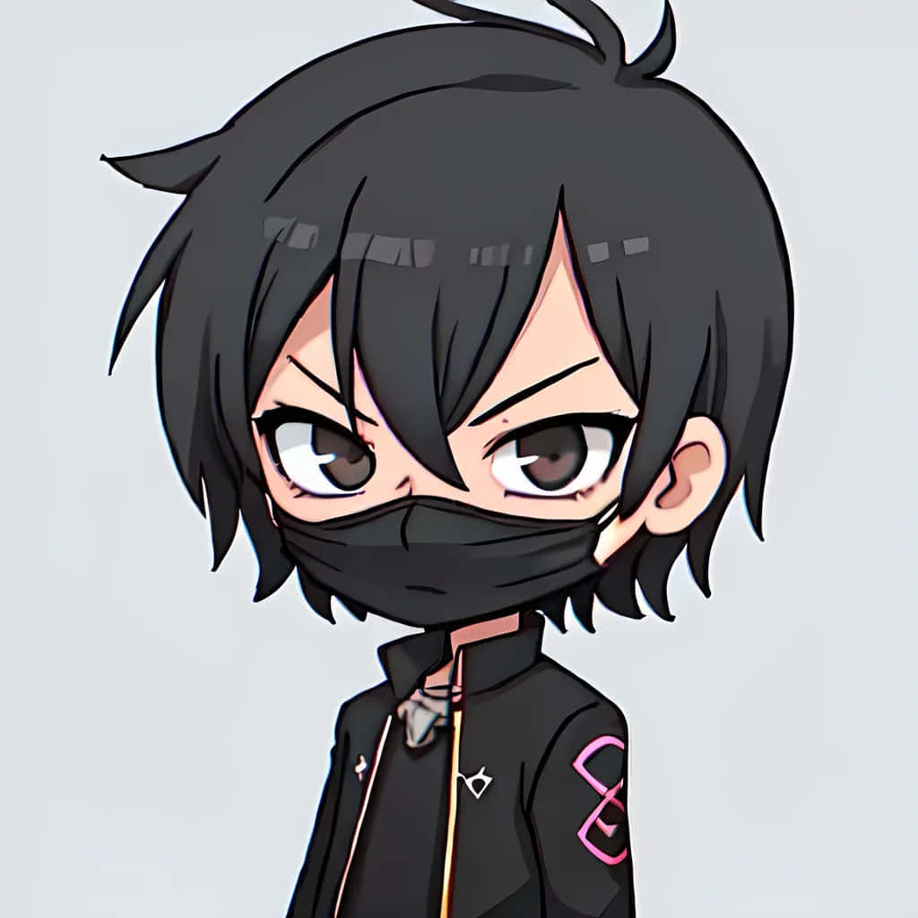 Mysterious Anime Boy Black Hair Wallpaper
