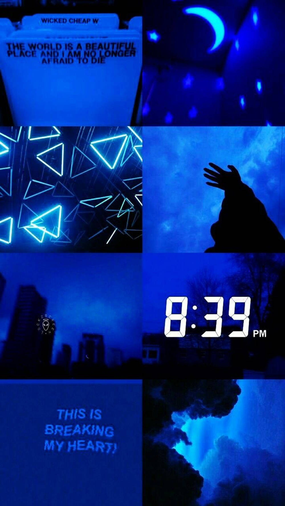 Mysterious Blue Aesthetic Tumblr Wallpaper