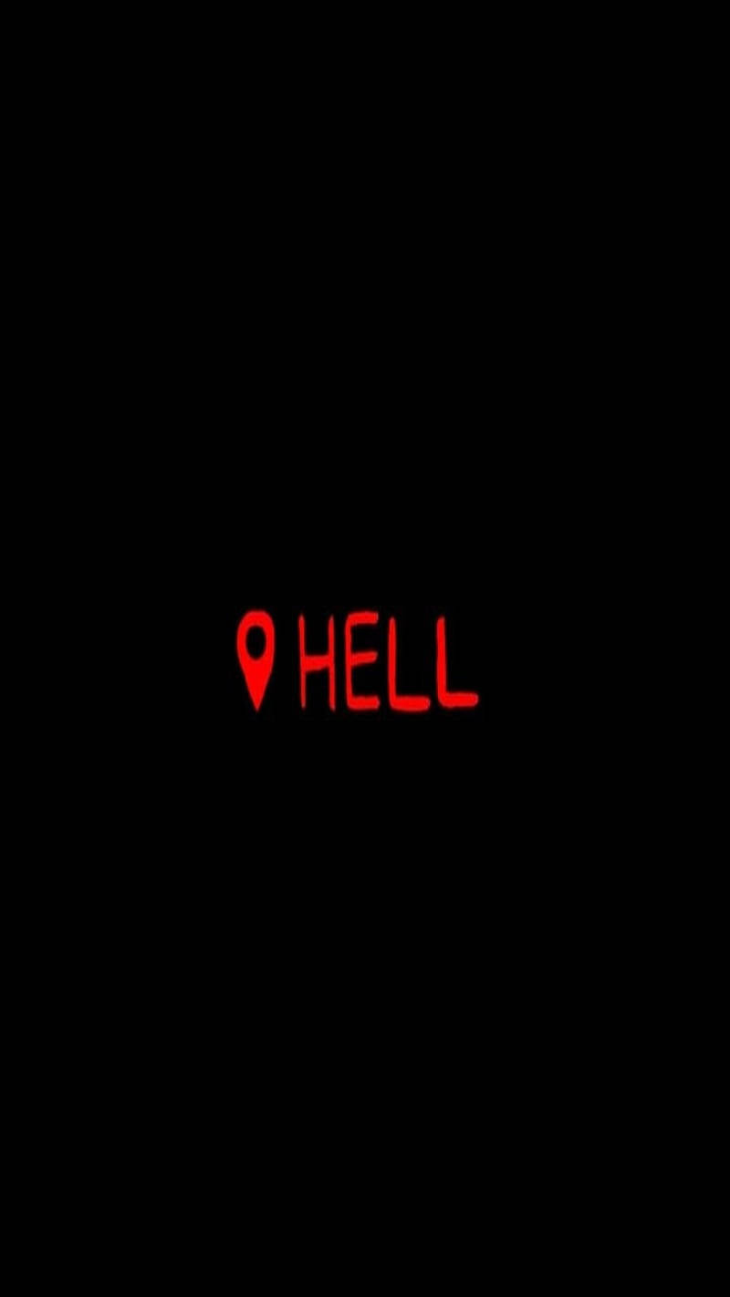 Mysterious Dark Devil In Hell Wallpaper