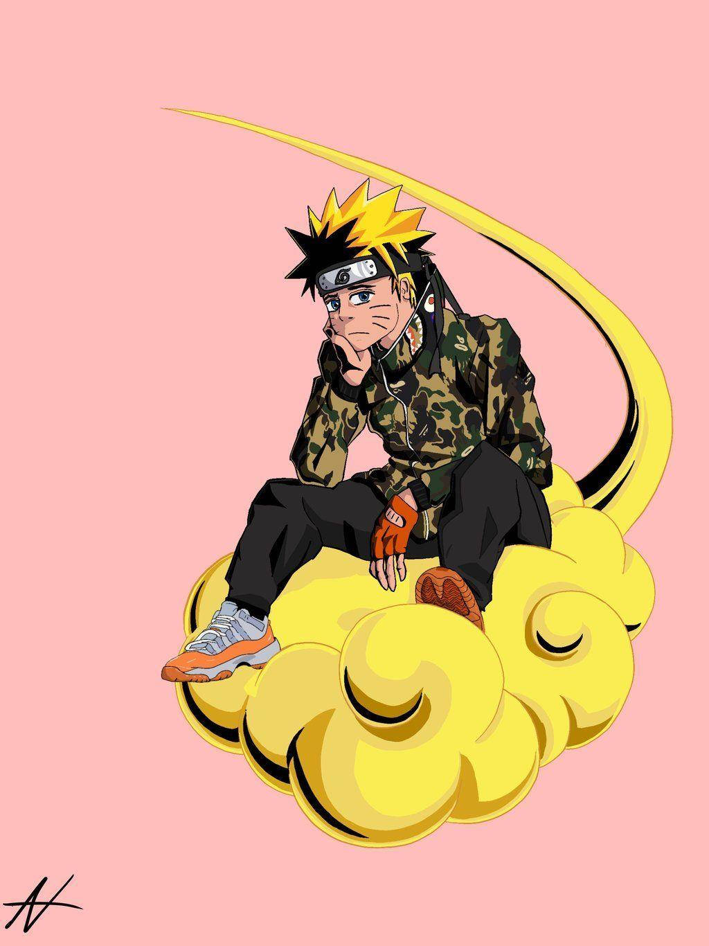 Naruto Drip A Camouflage Jacket Wallpaper