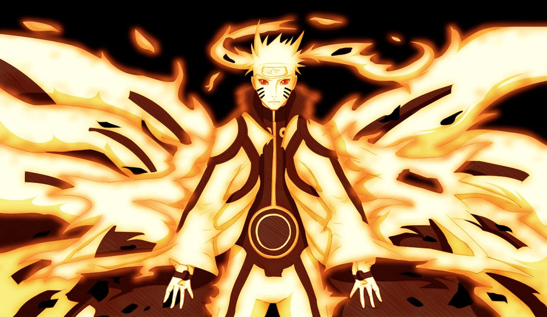 Naruto In Nine Tails Mode Wallpaper