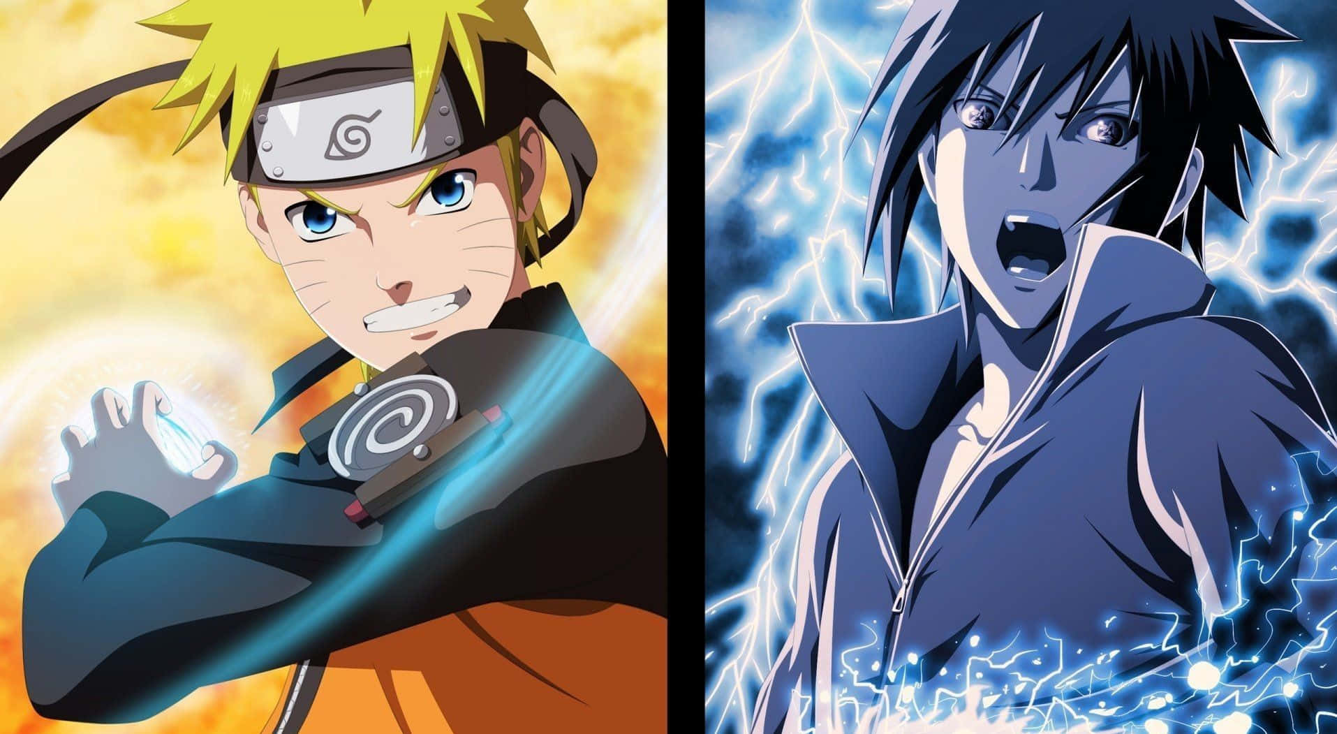 Naruto Vs. Sasuke Manga Anime Wallpaper