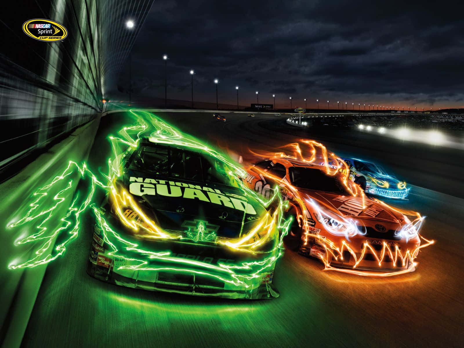 Nascar Neon Lights Wallpaper