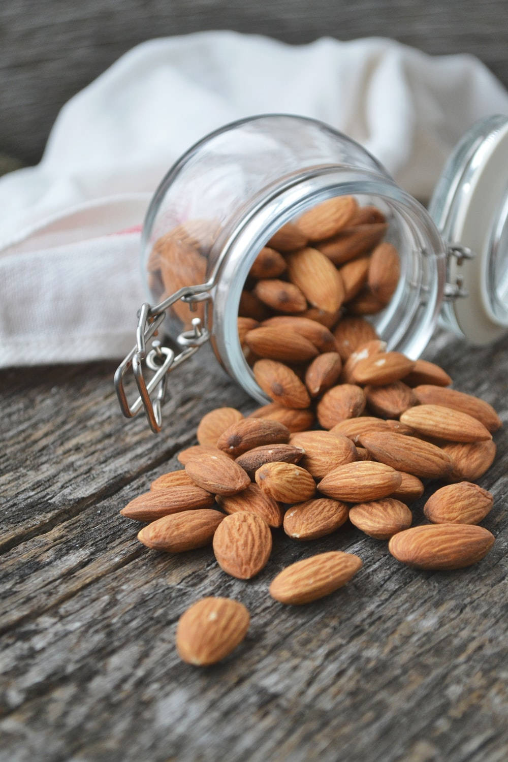 Natural Raw Almonds Wallpaper