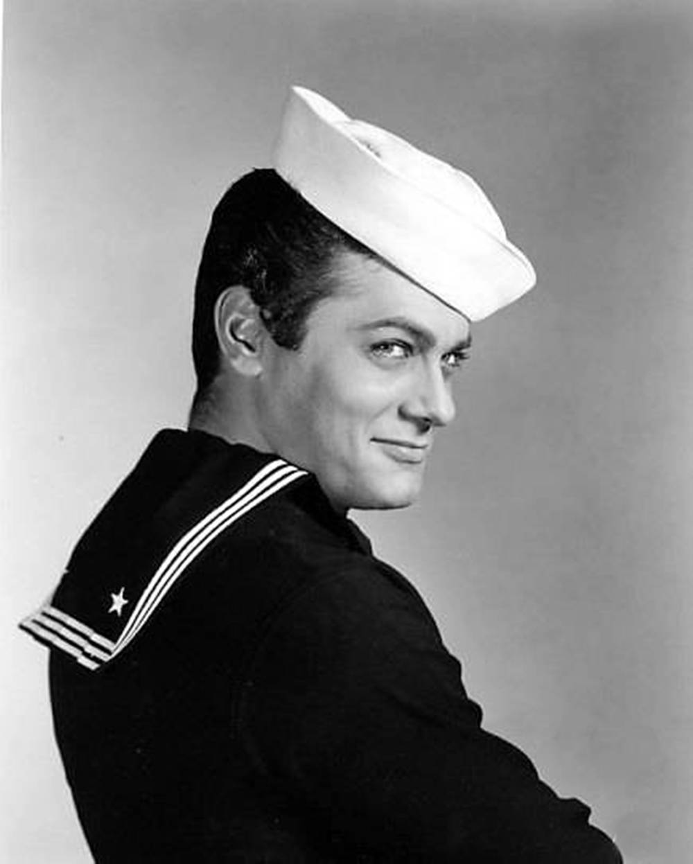 Navy Tony Curtis Wallpaper