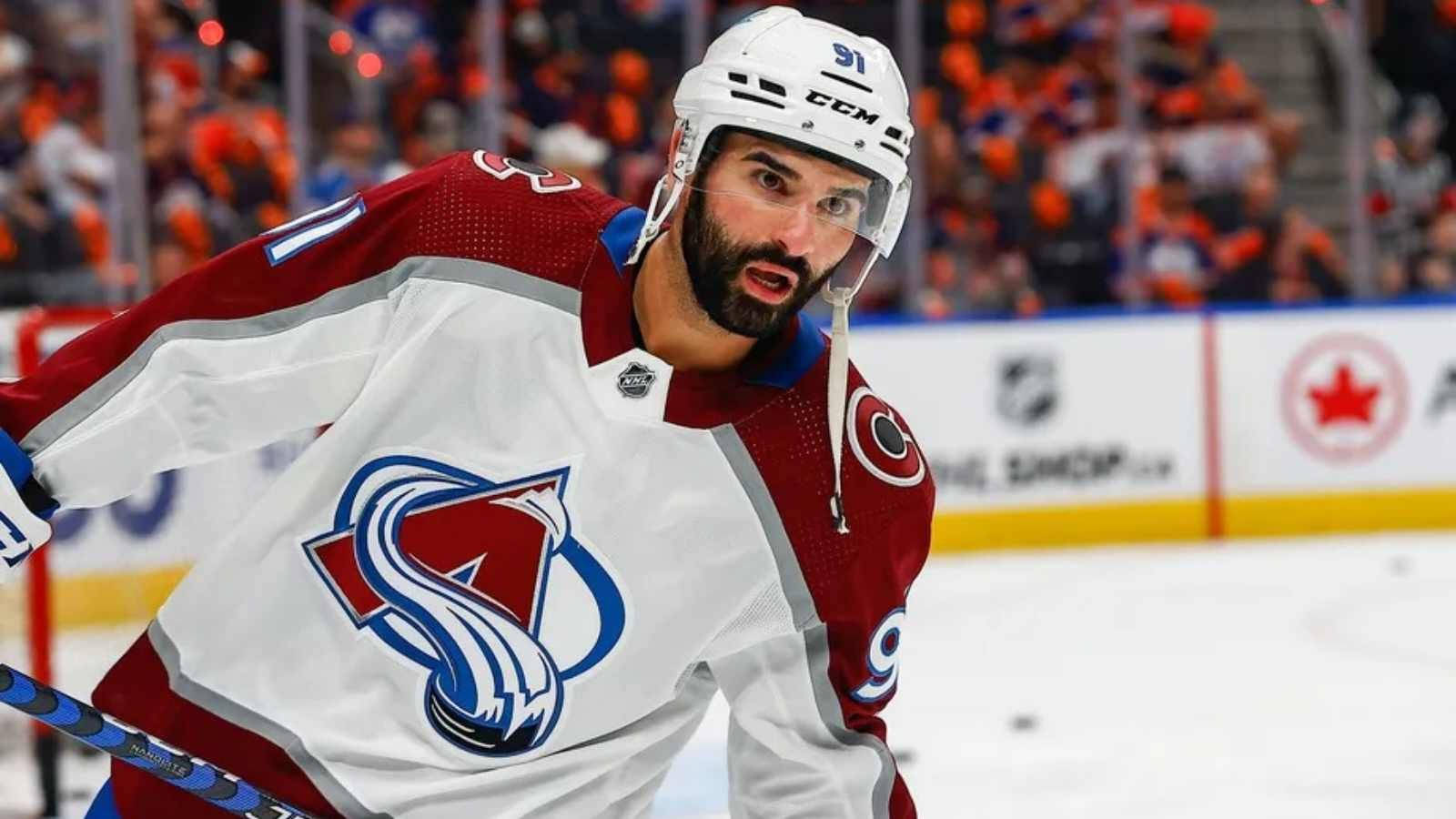 Nazem Kadri Ice Hockey Center Colorado Avalanche Wallpaper