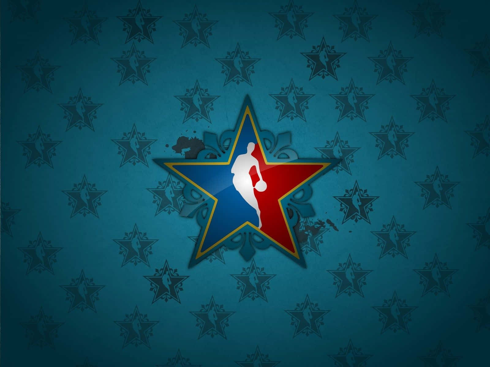 Nba Logo In Star Wallpaper