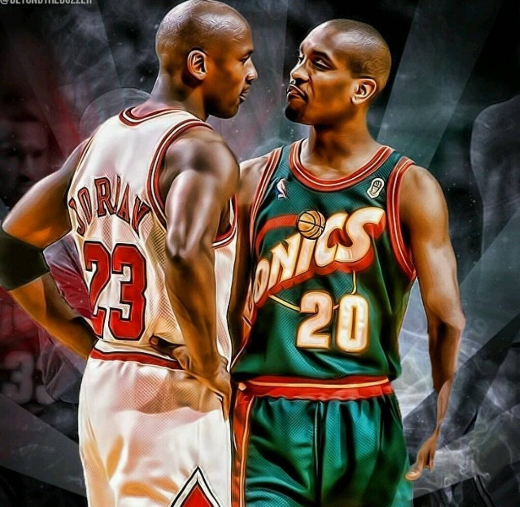 Nba Seattle Supersonic Gary Dwayne Payton Sr. Wallpaper