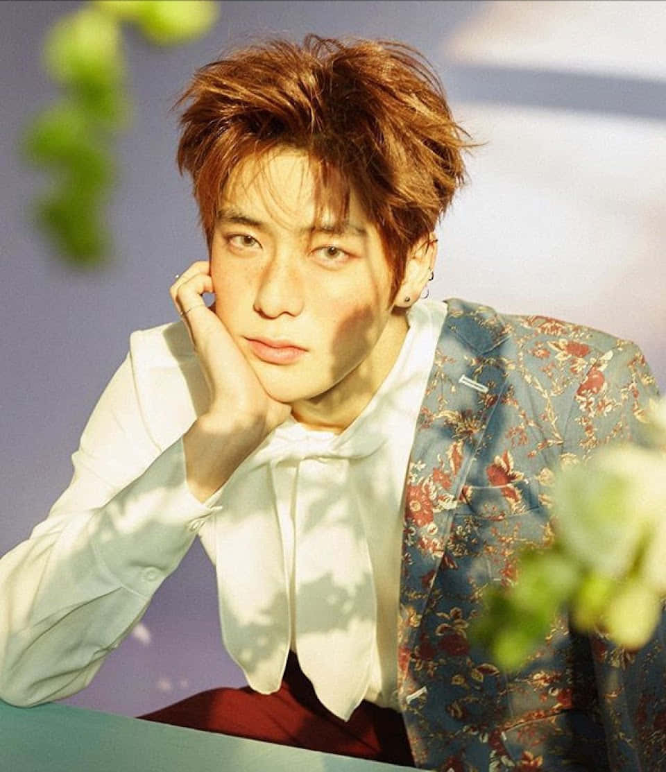 Nct Jaehyun Floral Fashion Wallpaper