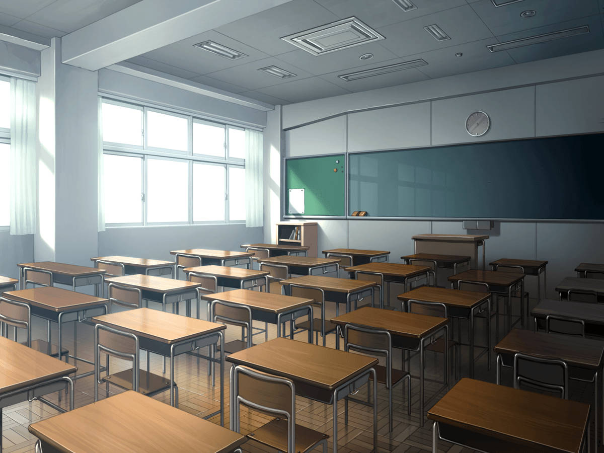 Neat Anime Classroom Wallpaper