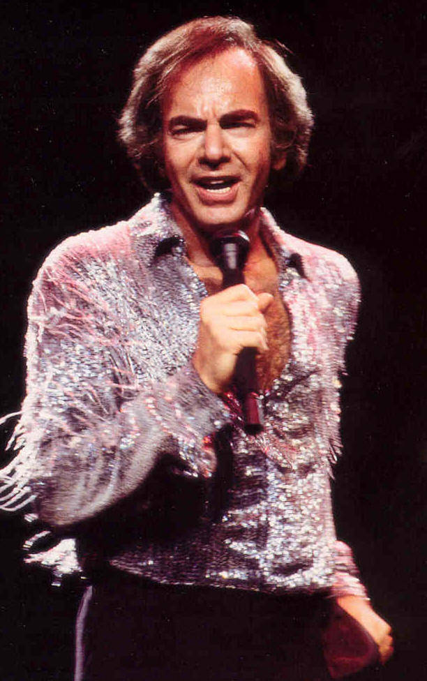 Neil Diamond In Purple Sequin Wallpaper