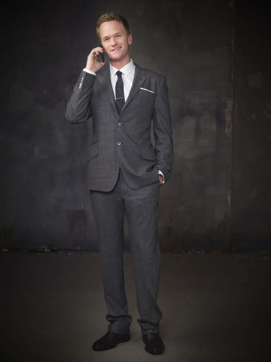 Neil Patrick Harris Strikes A Cheerful Pose Wallpaper