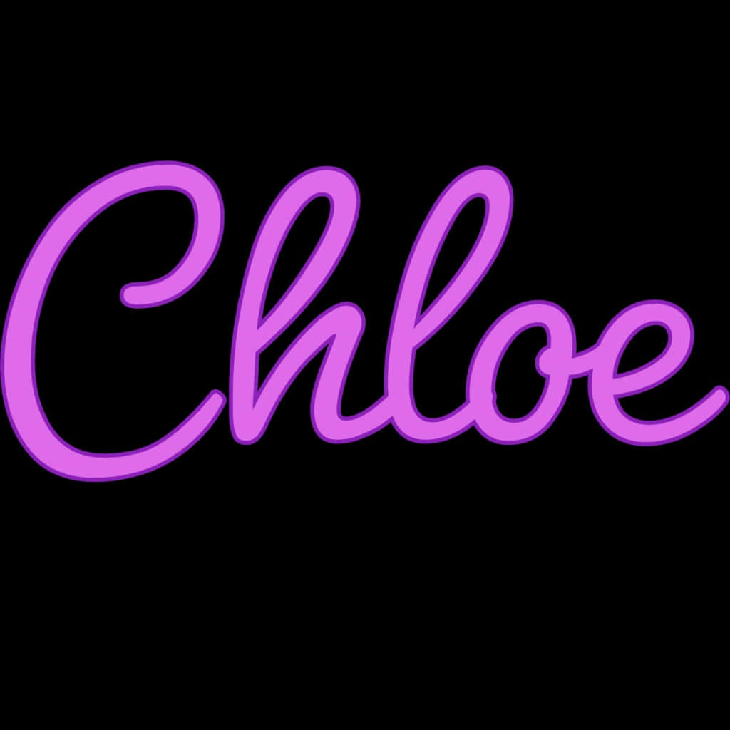 Neon Chloe Signage Wallpaper