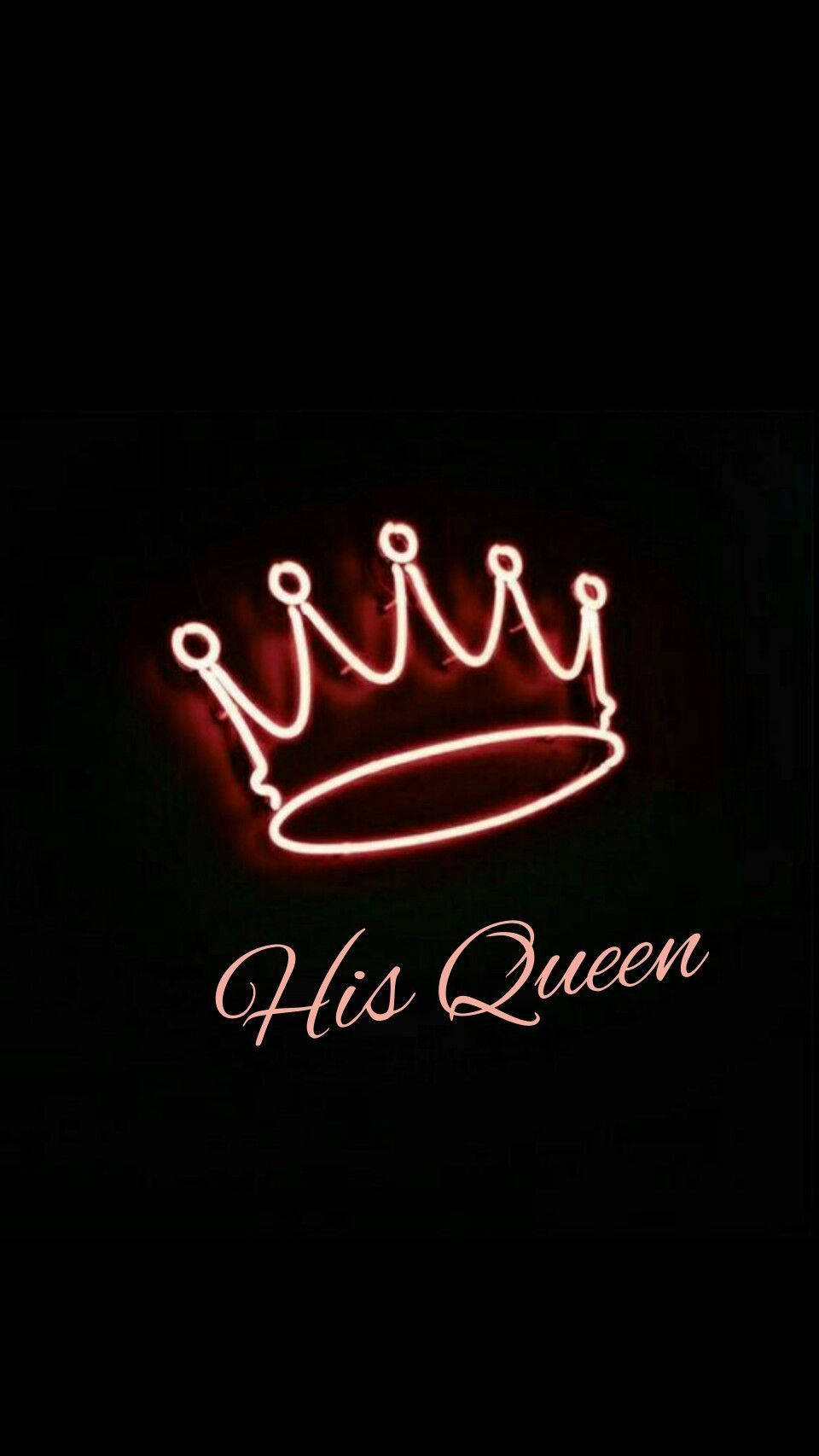 Neon Crown Black Queen Phone Background Wallpaper