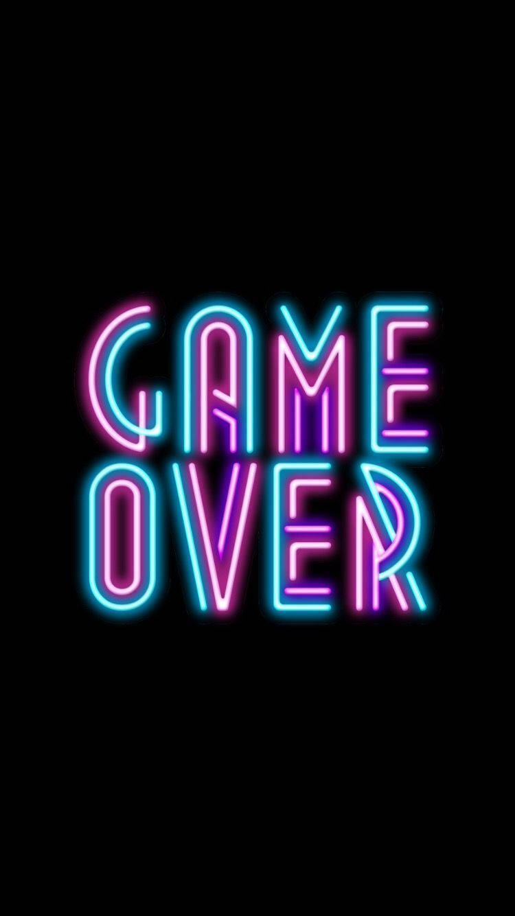 Neon Game Over Wallpaper