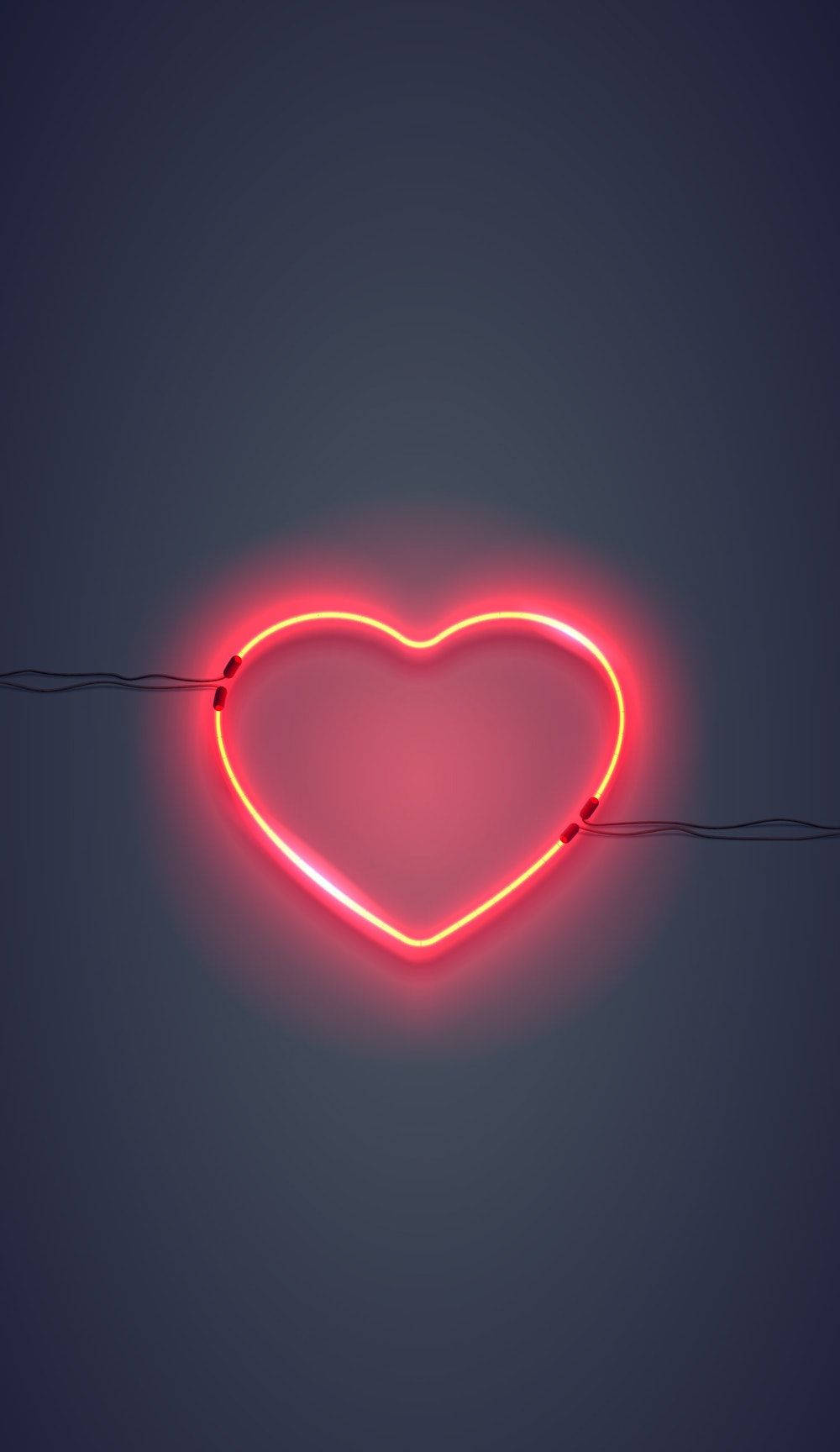 Neon Heart Wallpaper