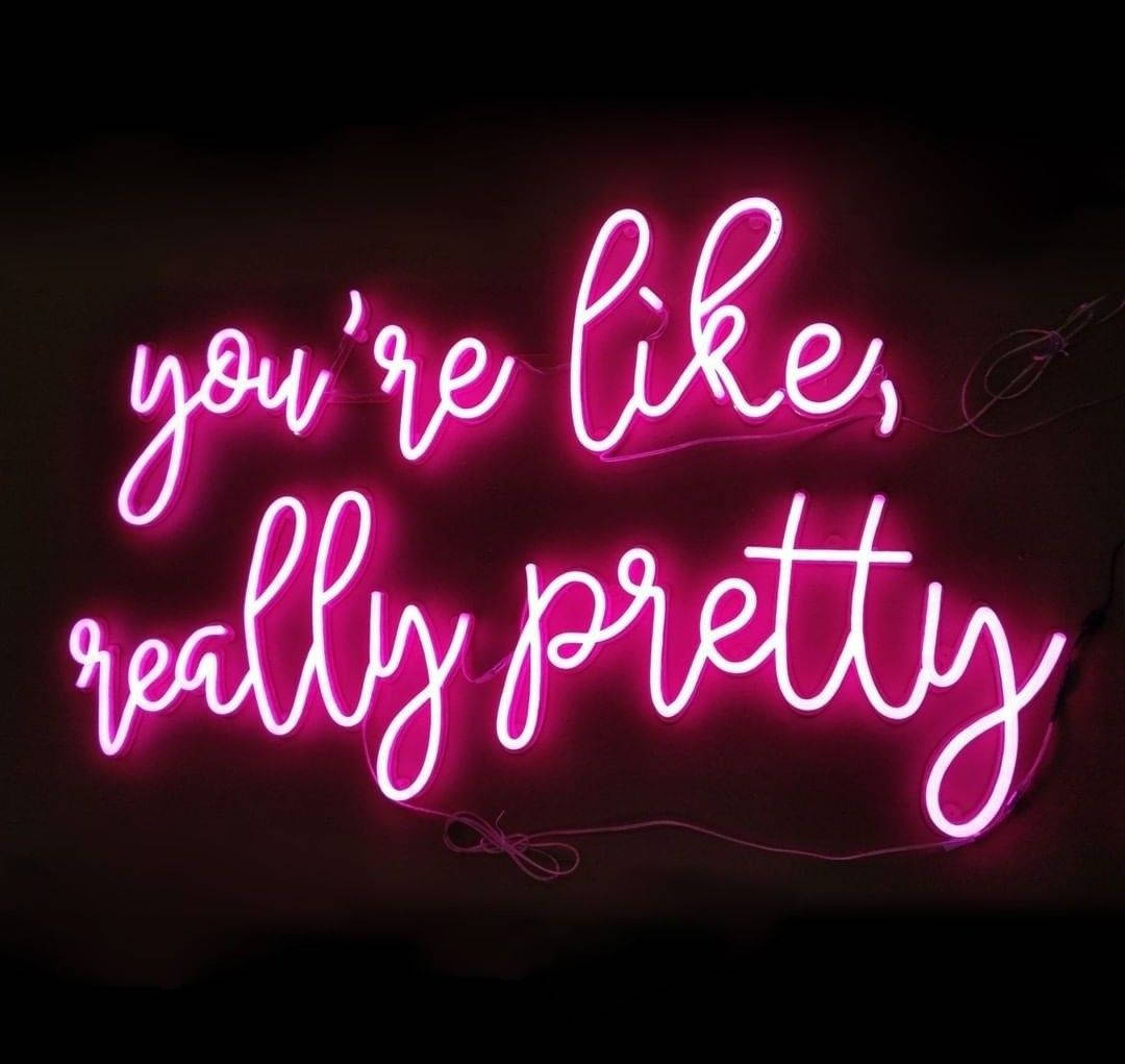 Neon Pink Pretty Tumblr Aesthetic Wallpaper