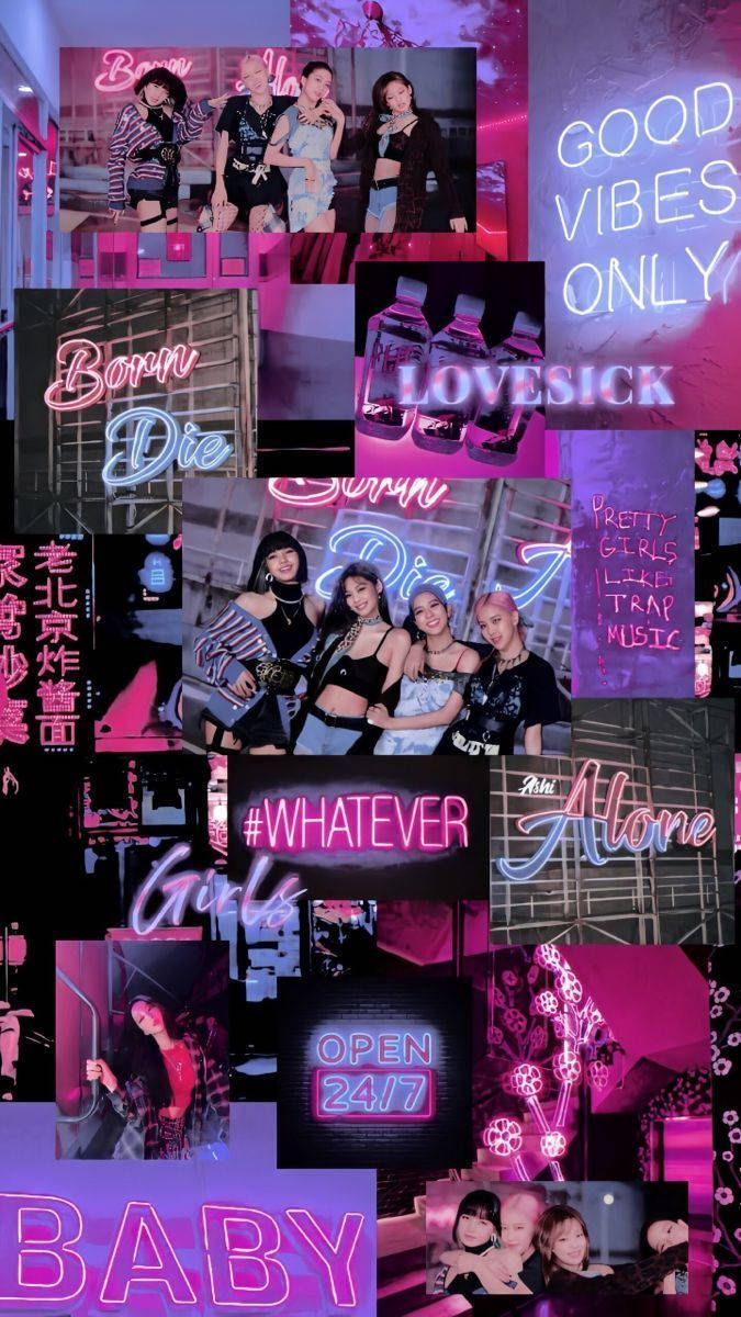 Neon Signs Blackpink Aesthetic Wallpaper