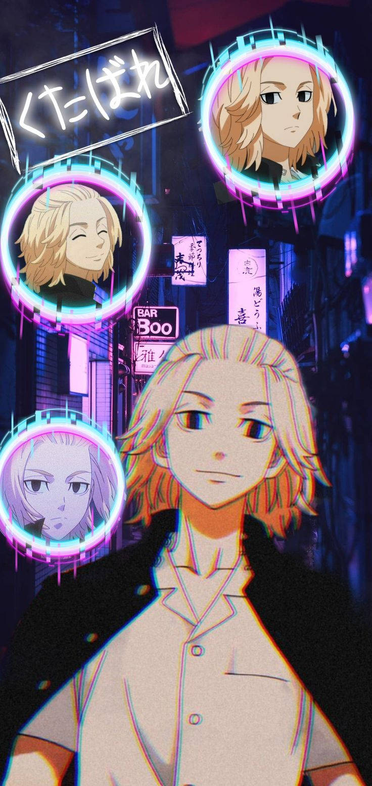 Neon Tokyo Revengers Aesthetic Mikey Wallpaper