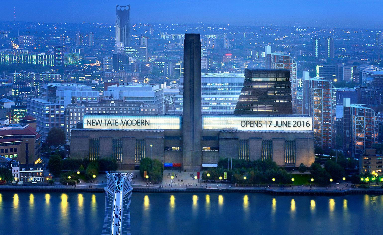 New Tate Modern At Night Wallpaper