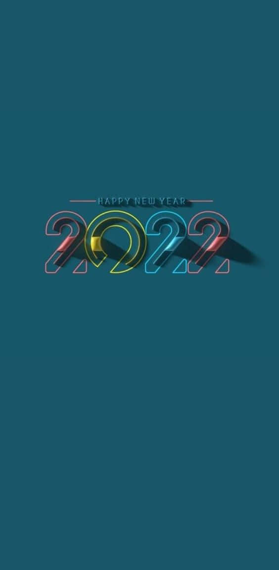 New Year 2022 Colorful Wallpaper