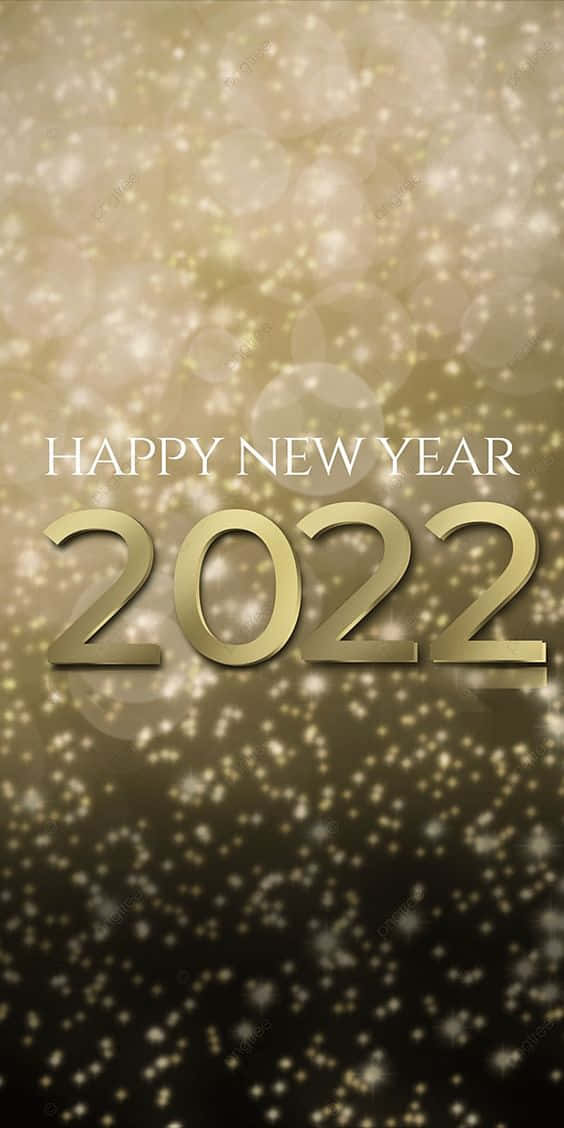 New Year 2022 Glittery Wallpaper