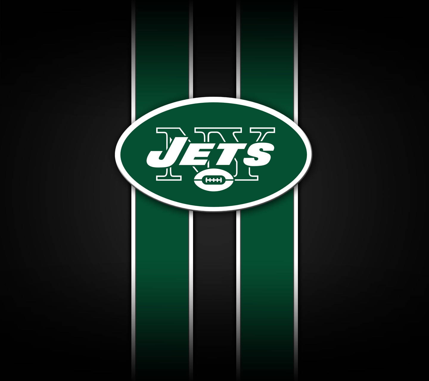 New York Jets Stripes Nfl Team Logo Wallpaper