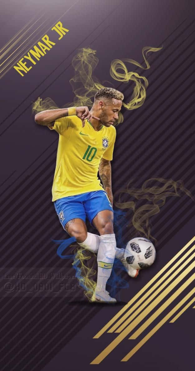 Neymar Junior Kicking Wallpaper