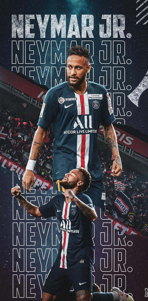 Neymar Junior Typography Wallpaper