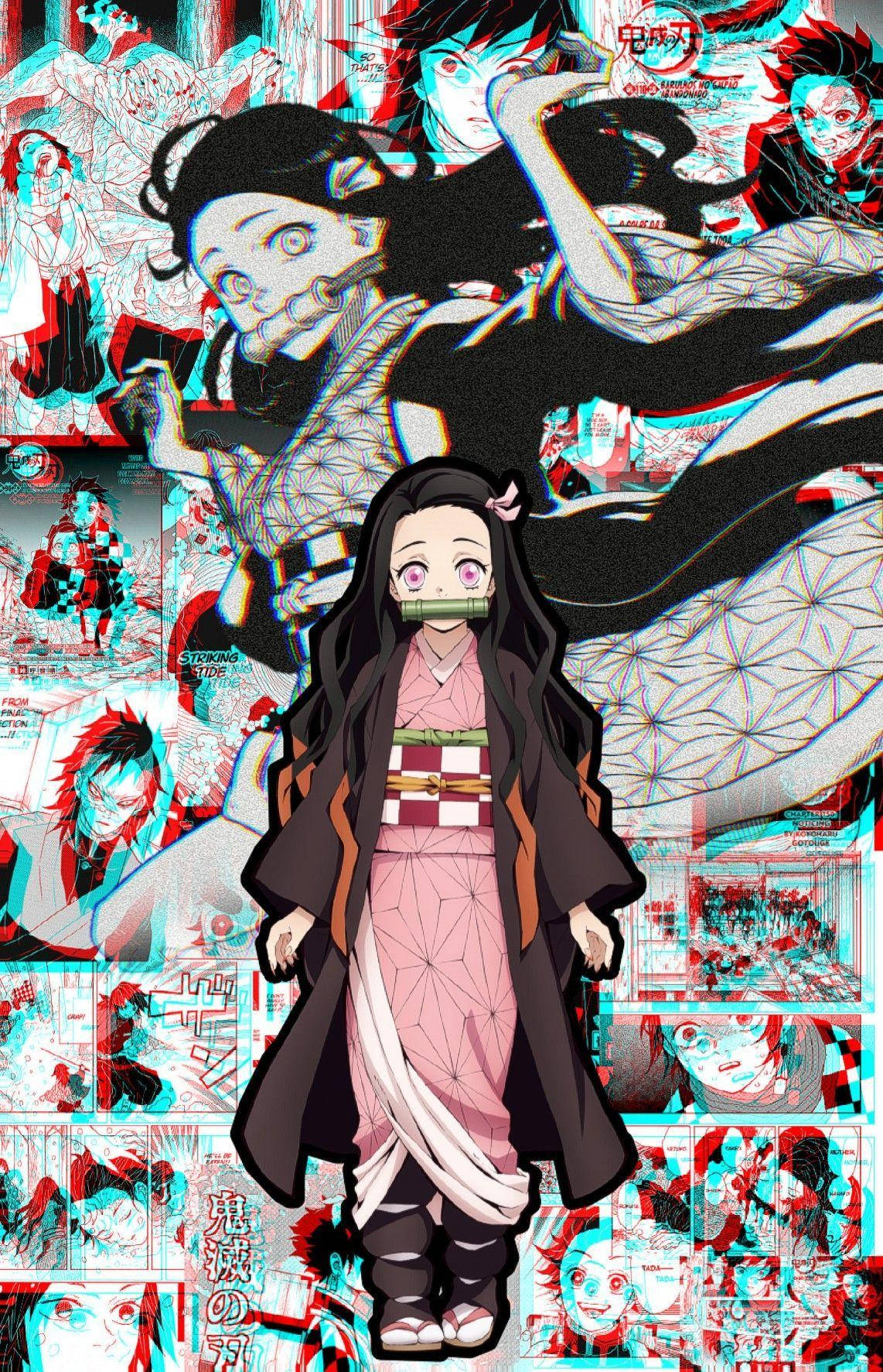 Nezuko Demon Slayer Aesthetic Manga Wallpaper