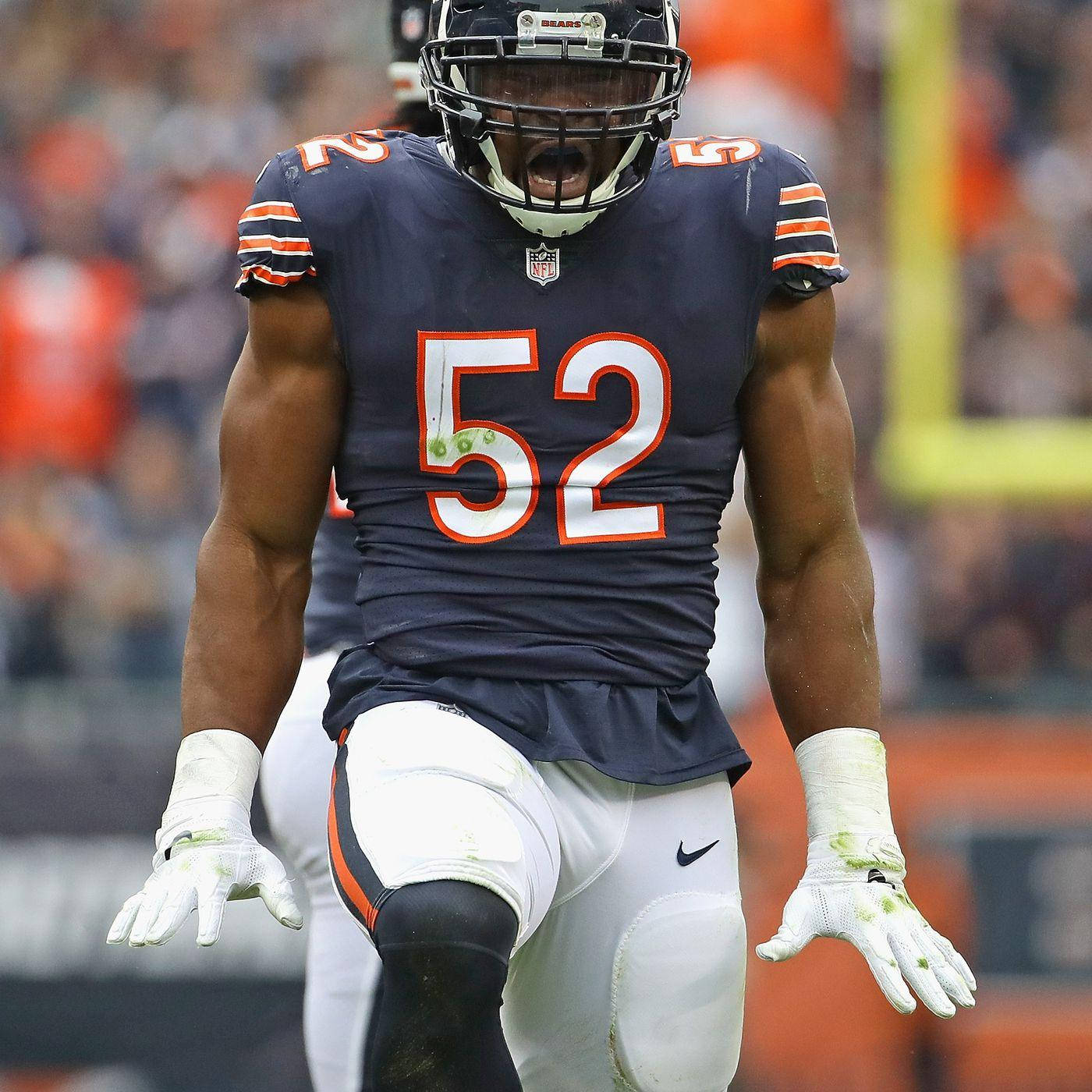 Nfl Chicago Bears Linebacker Khalil Mack Wallpaper