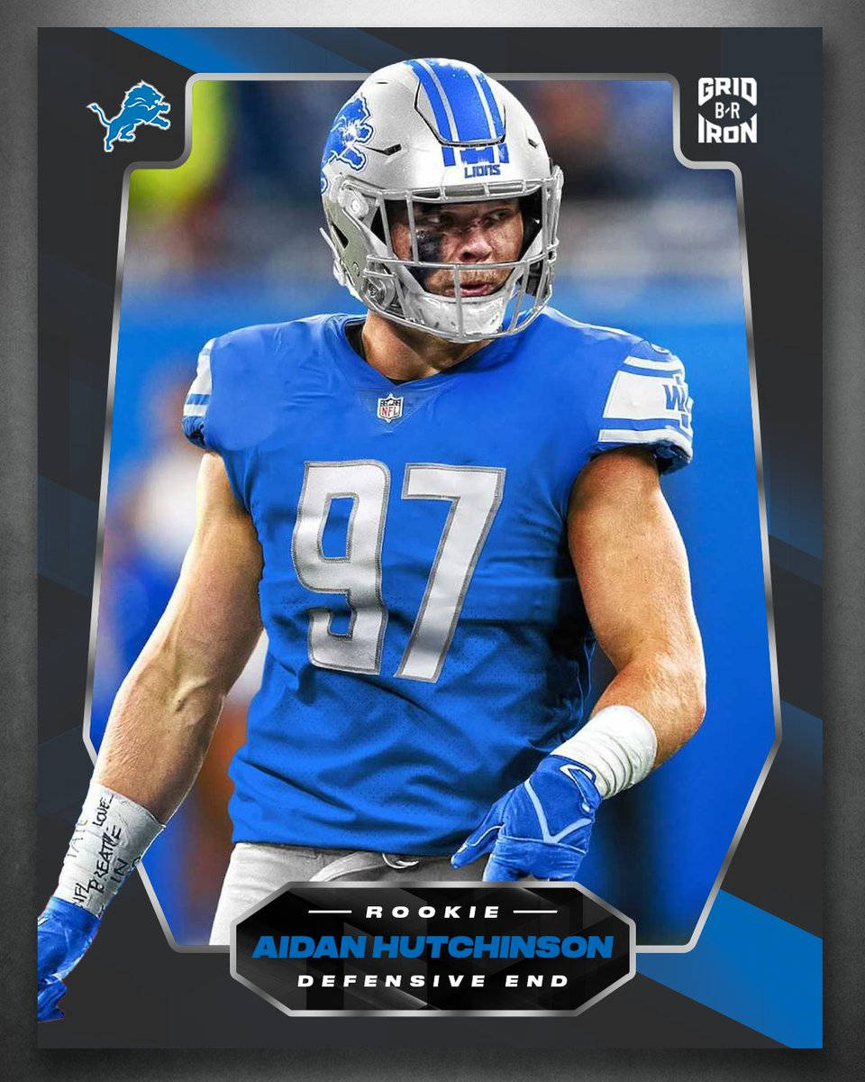 Nfl Detroit Lions Aidan Hutchinson Rookie Defensive End Wallpaper