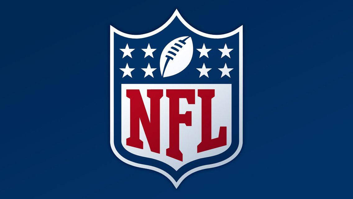 Nfl Football Logo On Blue Background Wallpaper