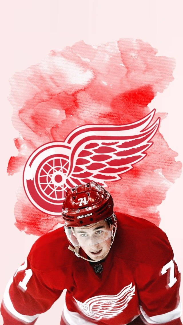 Nhl Player Captain Dylan Larkin Wallpaper